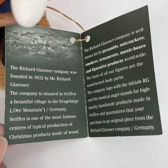 Richard Glaesser Wooden Fireman Nutcracker Water Witch 2 Hose Co Seiffen Germany - Picture 15 of 16